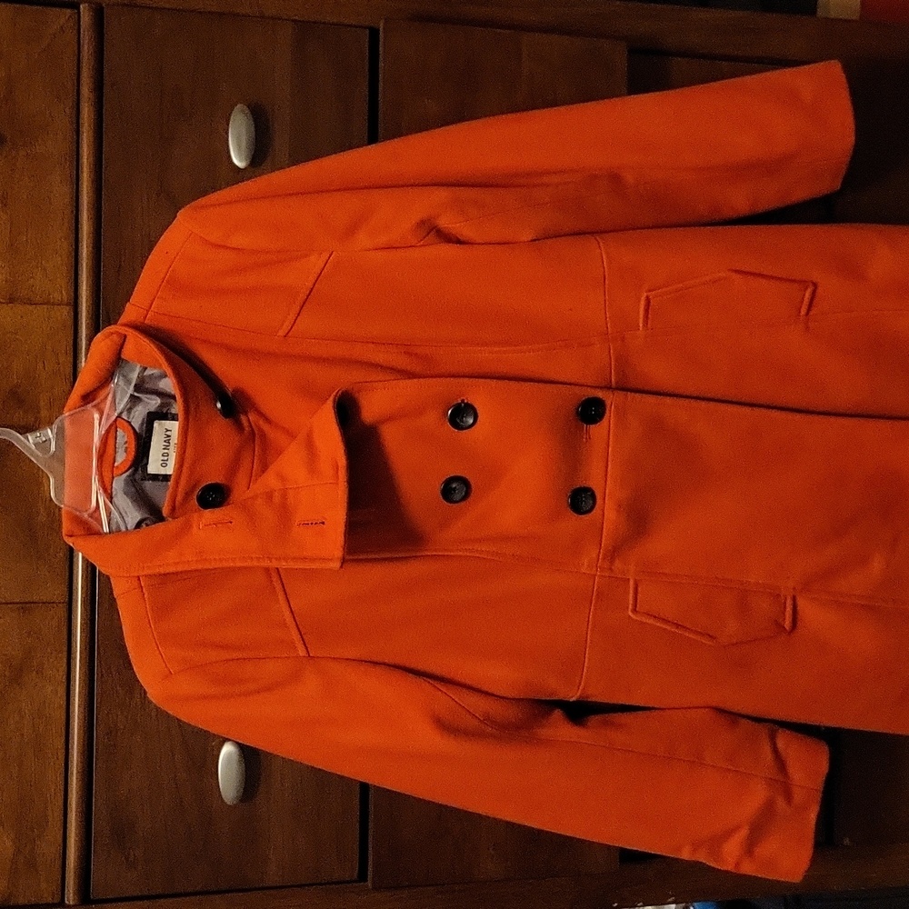 Old Navy Orange Pea Coat